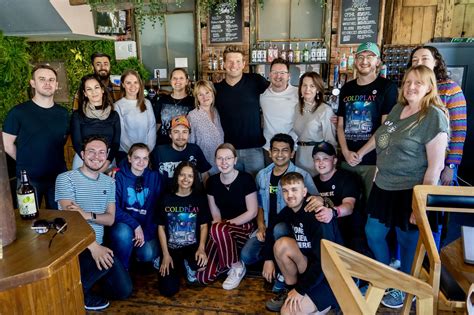 Phil Harvey + Debs Wild at our Coldplay Fan Meetup  .